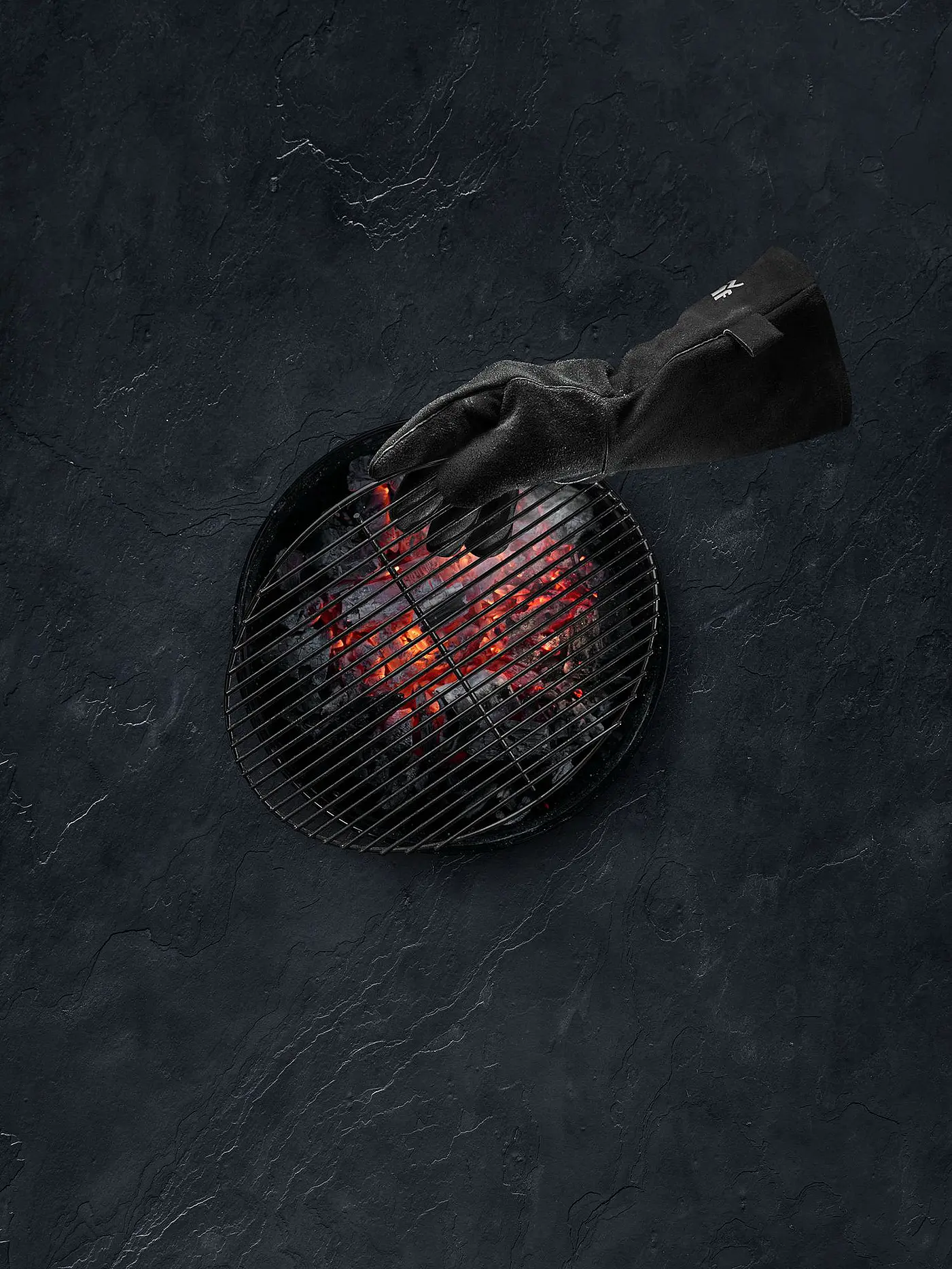 WMF | Grillhandschuhe Leder / Schwarz | 